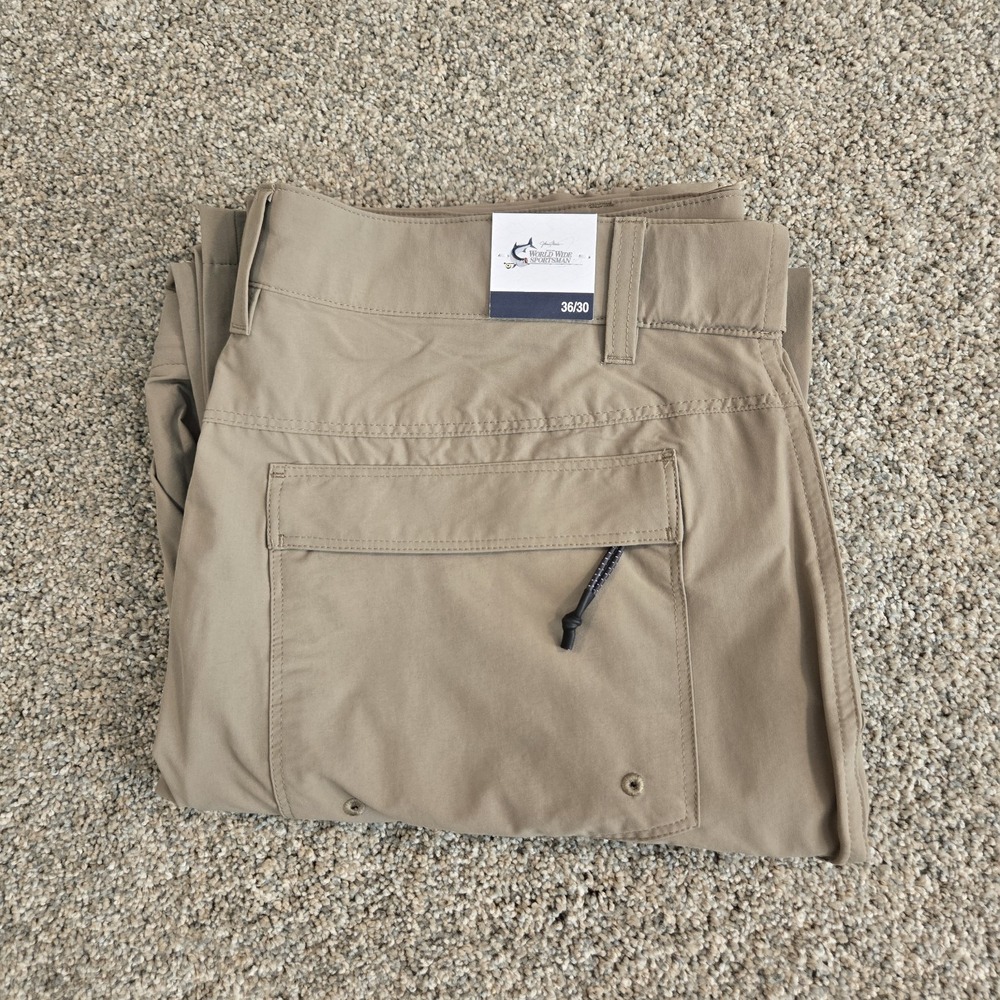 World Wide Sportsman Pants Mens Size 36x30  Fishing Cargo Breakaway  Zip‎ Off